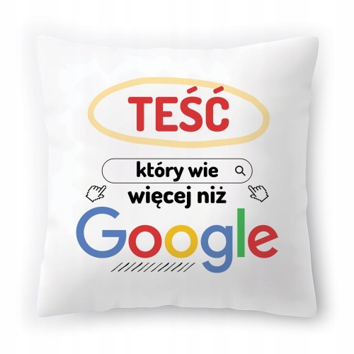 Poduszka Dla Teścia na Urodziny Prezent z Nadrukiem ze Zdjęciem