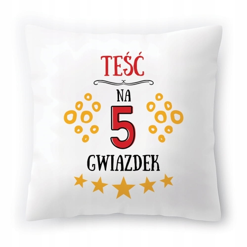 Poduszka Dla Teścia na Urodziny Prezent z Nadrukiem ze Zdjęciem