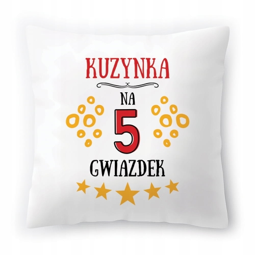 Poduszka Dla Kuzynki na Urodziny Prezent z Nadrukiem ze Zdjęciem