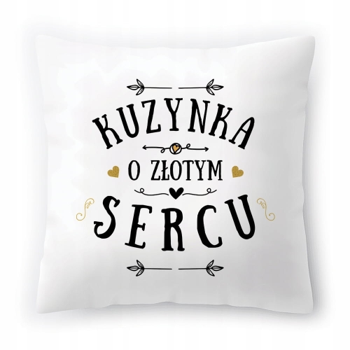 Poduszka Dla Kuzynki na Urodziny Prezent z Nadrukiem ze Zdjęciem