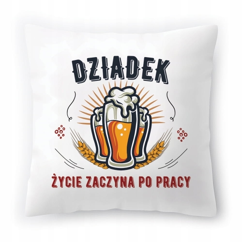 Poduszka Dla Dziadka Dziadzia Urodziny Prezent z Nadrukiem ze Zdjęciem