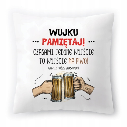 Poduszka Dla Wujka Wujaszka Urodziny Prezent z Nadrukiem ze Zdjęciem