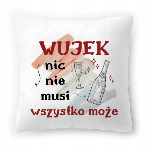 Poduszka Dla Wujka Wujaszka Urodziny Prezent z Nadrukiem ze Zdjęciem