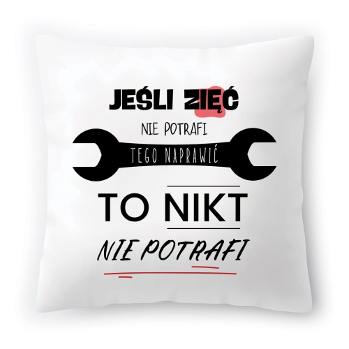 Poduszka Dla Zięcia na Urodziny Imieniny Prezent z Nadrukiem ze Zdjęciem