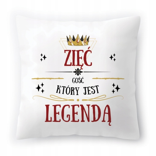 Poduszka Dla Zięcia na Urodziny Imieniny Prezent z Nadrukiem ze Zdjęciem