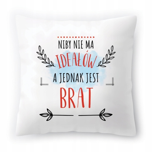 Poduszka Dla Brata Braciszka na Urodziny Prezent z Nadrukiem ze Zdjęciem