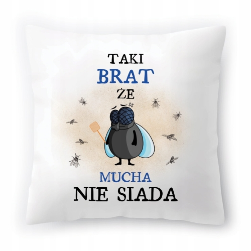 Poduszka Dla Brata Braciszka na Urodziny Prezent z Nadrukiem ze Zdjęciem