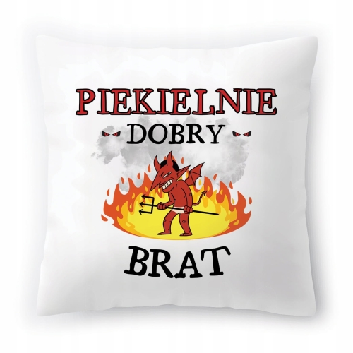 Poduszka Dla Brata Braciszka na Urodziny Prezent z Nadrukiem ze Zdjęciem