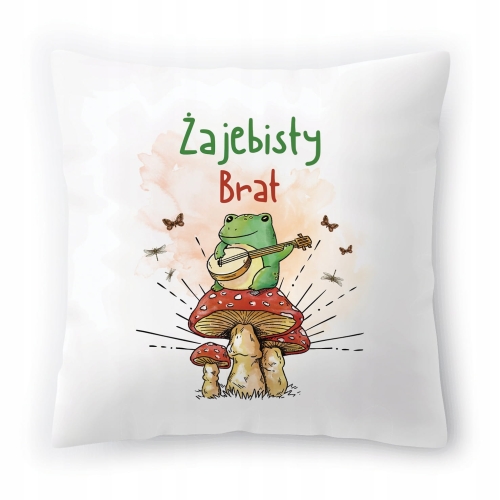 Poduszka Dla Brata Braciszka na Urodziny Prezent z Nadrukiem ze Zdjęciem