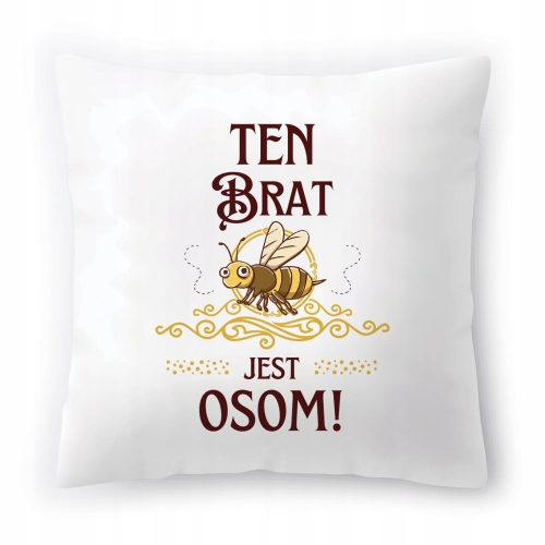 Poduszka Dla Brata Braciszka na Urodziny Prezent z Nadrukiem ze Zdjęciem