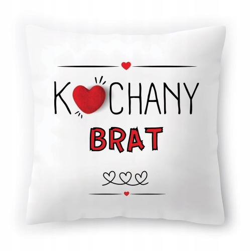 Poduszka Dla Brata Braciszka na Urodziny Prezent z Nadrukiem ze Zdjęciem