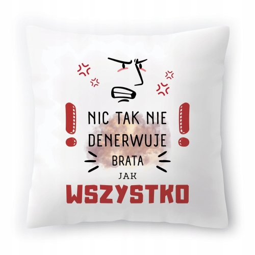 Poduszka Dla Brata Braciszka na Urodziny Prezent z Nadrukiem ze Zdjęciem