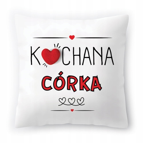 Poduszka Dla Córki Córeczki Urodziny Prezent z Nadrukiem ze Zdjęciem