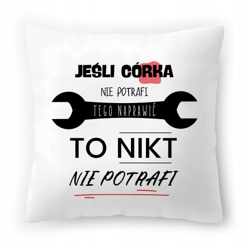 Poduszka Dla Córki Córeczki Urodziny Prezent z Nadrukiem ze Zdjęciem