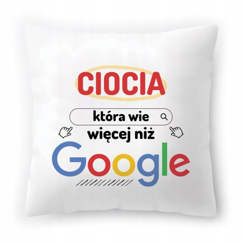 Poduszka Dla Cioci Ciotki Urodziny Prezent z Nadrukiem ze Zdjęciem