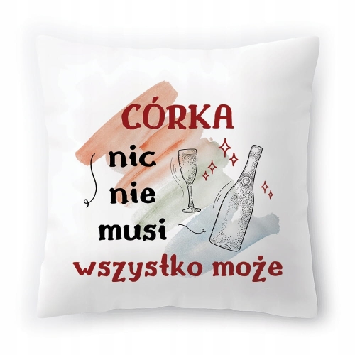 Poduszka Dla Córki Córeczki Urodziny Prezent z Nadrukiem ze Zdjęciem