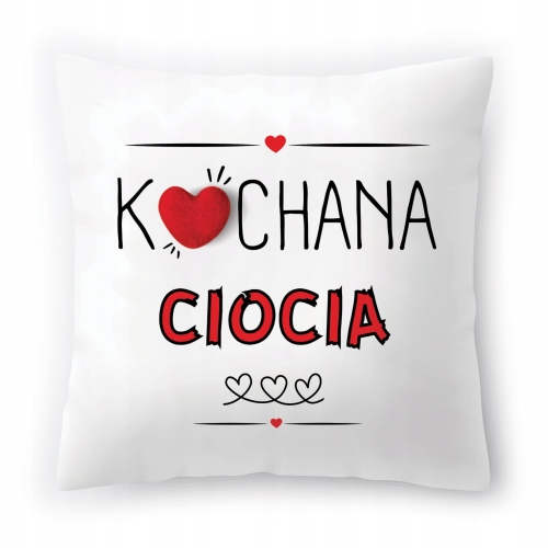 Poduszka Dla Cioci Ciotki Urodziny Prezent z Nadrukiem ze Zdjęciem