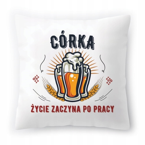 Poduszka Dla Córki Córeczki Urodziny Prezent z Nadrukiem ze Zdjęciem