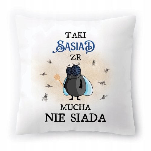 Poduszka Dla Sąsiada na Urodziny Prezent z Nadrukiem ze Zdjęciem
