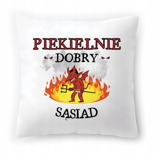 Poduszka Dla Sąsiada na Urodziny Prezent z Nadrukiem ze Zdjęciem