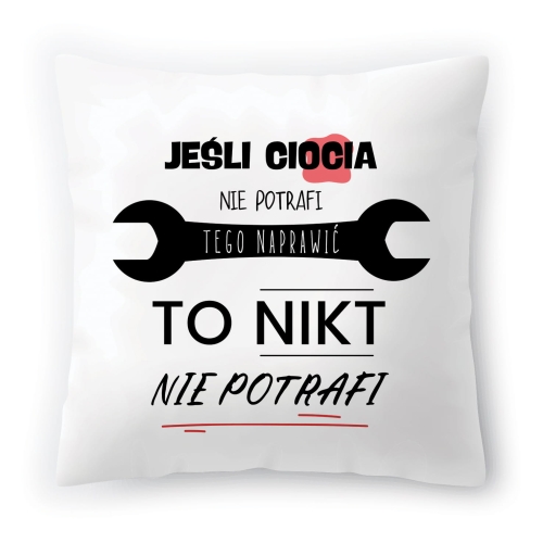 Poduszka Dla Cioci Ciotki Urodziny Prezent z Nadrukiem ze Zdjęciem