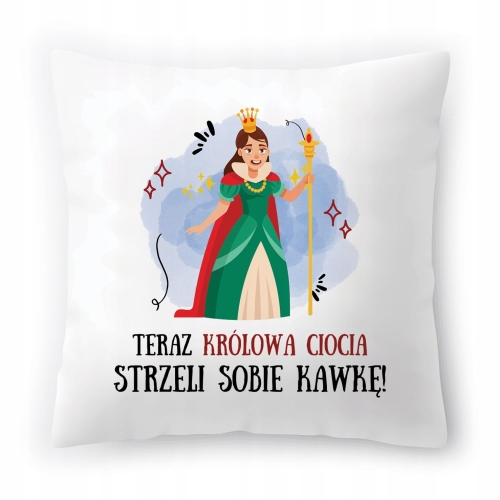 Poduszka Dla Cioci Ciotki Urodziny Prezent z Nadrukiem ze Zdjęciem