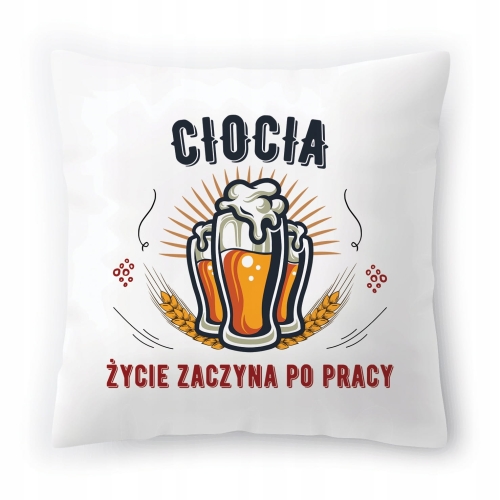 Poduszka Dla Cioci Ciotki Urodziny Prezent z Nadrukiem ze Zdjęciem