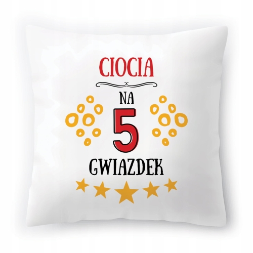 Poduszka Dla Cioci Ciotki Urodziny Prezent z Nadrukiem ze Zdjęciem