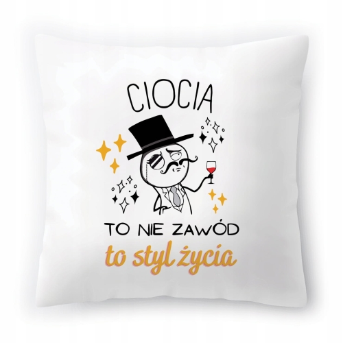 Poduszka Dla Cioci Ciotki Urodziny Prezent z Nadrukiem ze Zdjęciem