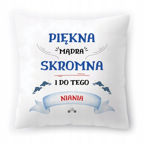 Poduszka Dla Niani na Urodziny Prezent z Nadrukiem ze Zdjęciem