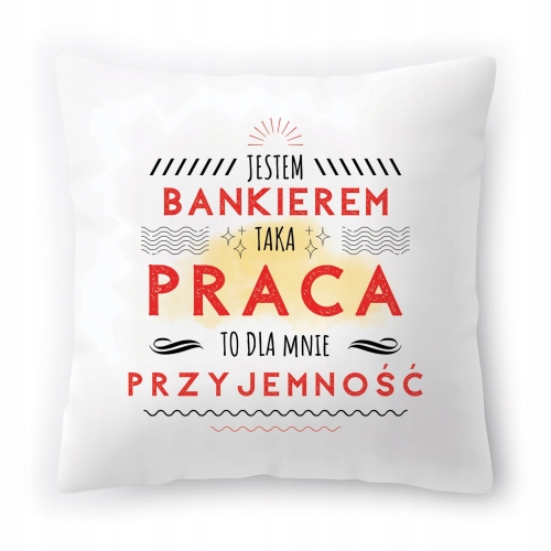 Poduszka Dla Bankiera na Urodziny Prezent z Nadrukiem ze Zdjęciem