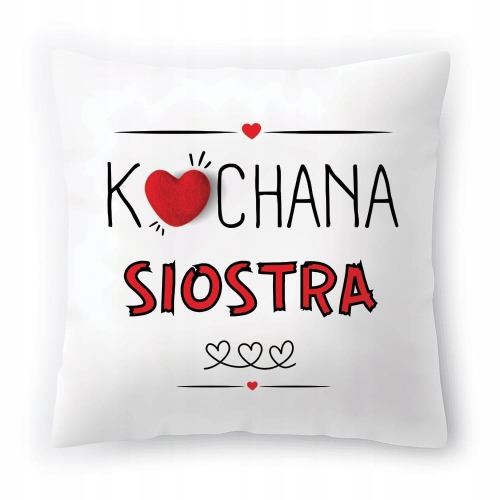 Poduszka Dla Siostry Siostrzyczki Urodziny Prezent z Nadrukiem ze Zdjęciem
