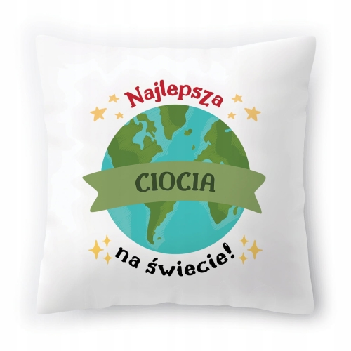 Poduszka Dla Cioci Ciotki Urodziny Prezent z Nadrukiem ze Zdjęciem