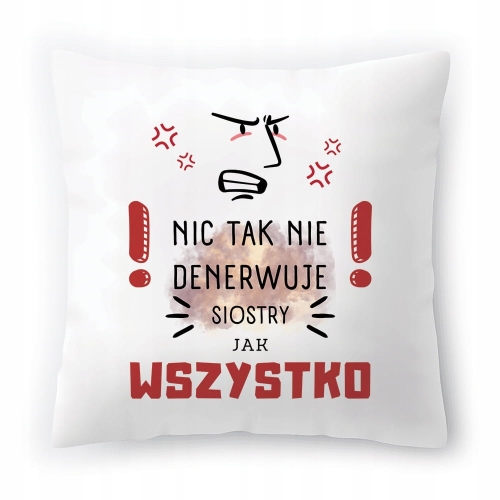 Poduszka Dla Siostry Siostrzyczki Urodziny Prezent z Nadrukiem ze Zdjęciem