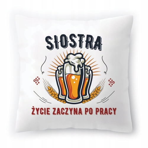 Poduszka Dla Siostry Siostrzyczki Urodziny Prezent z Nadrukiem ze Zdjęciem