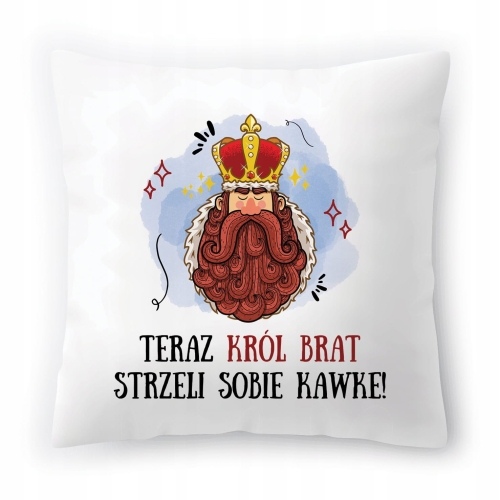 Poduszka Dla Brata Braciszka na Urodziny Prezent z Nadrukiem ze Zdjęciem