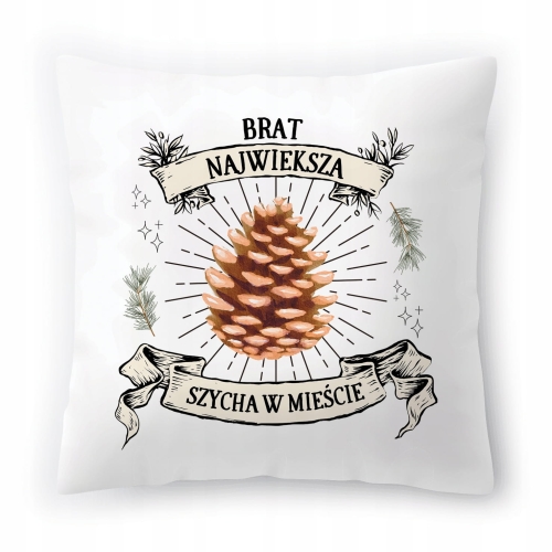 Poduszka Dla Brata Braciszka na Urodziny Prezent z Nadrukiem ze Zdjęciem