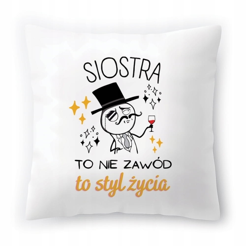 Poduszka Dla Siostry Siostrzyczki Urodziny Prezent z Nadrukiem ze Zdjęciem