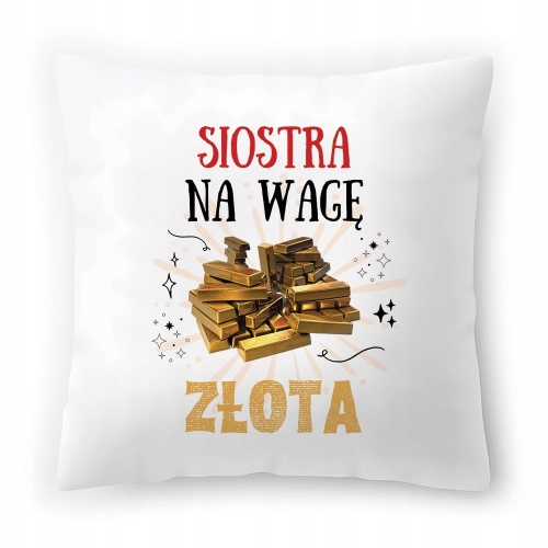 Poduszka Dla Siostry Siostrzyczki Urodziny Prezent z Nadrukiem ze Zdjęciem