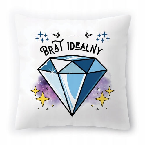 Poduszka Dla Brata Braciszka na Urodziny Prezent z Nadrukiem ze Zdjęciem