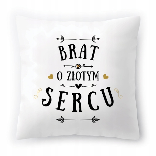 Poduszka Dla Brata Braciszka na Urodziny Prezent z Nadrukiem ze Zdjęciem