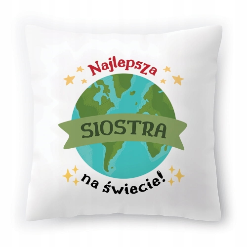 Poduszka Dla Siostry Siostrzyczki Urodziny Prezent z Nadrukiem ze Zdjęciem