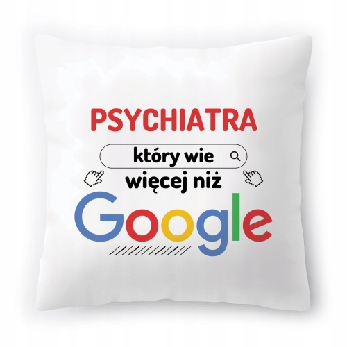 Poduszka Dla Psychiatry na Urodziny Prezent z Nadrukiem ze Zdjęciem