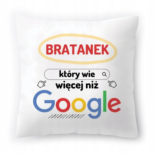 Poduszka Dla Bratanka na Urodziny Imieniny Prezent z Nadrukiem ze Zdjęciem