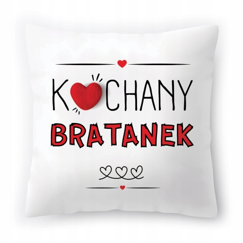 Poduszka Dla Bratanka na Urodziny Imieniny Prezent z Nadrukiem ze Zdjęciem