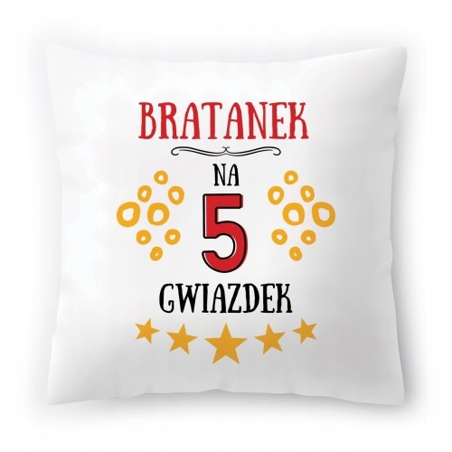 Poduszka Dla Bratanka na Urodziny Imieniny Prezent z Nadrukiem ze Zdjęciem