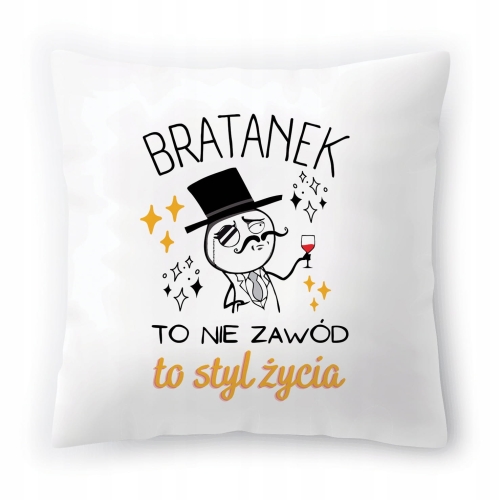 Poduszka Dla Bratanka na Urodziny Imieniny Prezent z Nadrukiem ze Zdjęciem