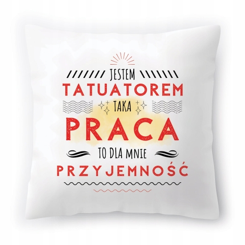 Poduszka Dla Tatuatora na Urodziny Prezent z Nadrukiem ze Zdjęciem