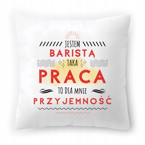 Poduszka Dla Baristy na Urodziny Prezent z Nadrukiem ze Zdjęciem