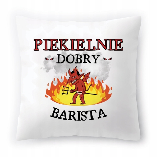 Poduszka Dla Baristy na Urodziny Prezent z Nadrukiem ze Zdjęciem